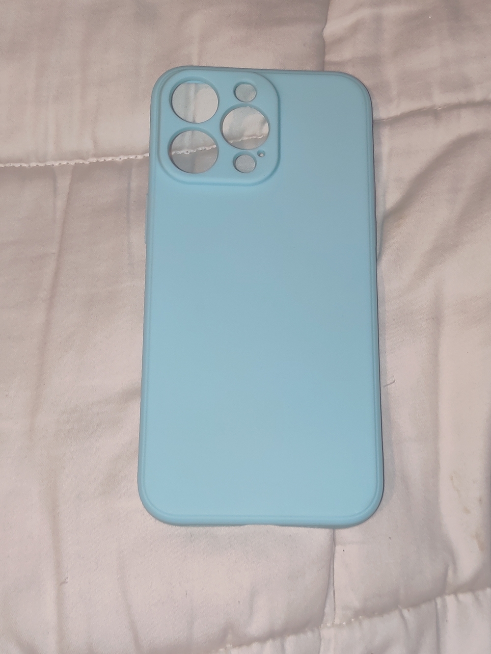 New Jockvo iPhone 15 Pro Case Light Blue Liquid Silicone Slim Premium Cover